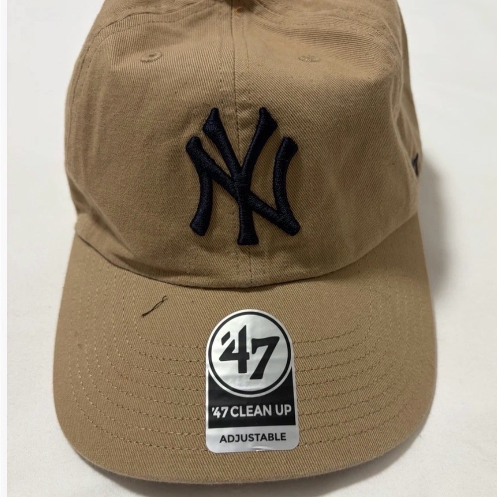 47 Brand Khaki Cap with NY Embroidery